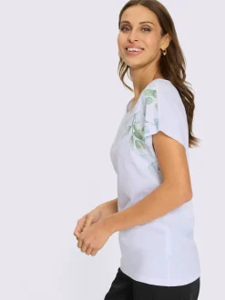 T-shirt à encolure ronde motif imprimé