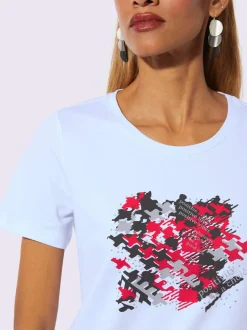 T-shirt à encolure ronde produit certifié ocs