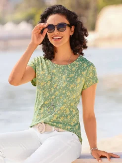 T-shirt à encolure ronde pur coton