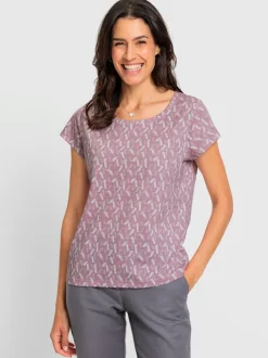 T-shirt à encolure ronde pur coton