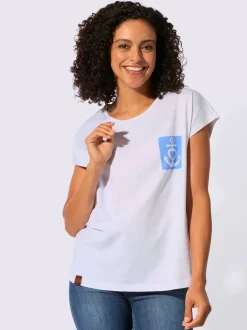 T-shirt à encolure ronde pur coton
