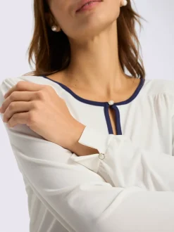 T-shirt à encolure ronde qualité fluide