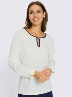 T-shirt à encolure ronde qualité fluide