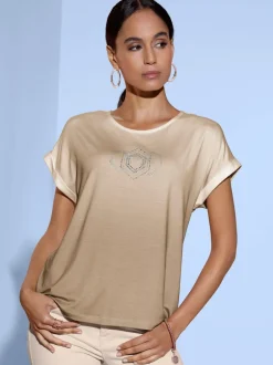 T-shirt à encolure ronde qualité viscose douce