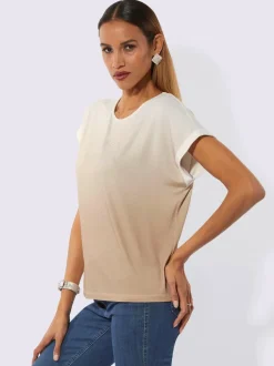 T-shirt à encolure ronde qualité viscose douce