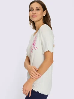 T-shirt à encolure ronde superbes détails