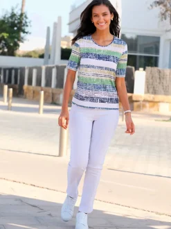 T-shirt à encolure ronde viscose