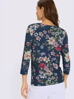 T-shirt à encolure ronde viscose
