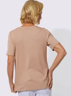 T-shirt à encolure ronde 95% viscose