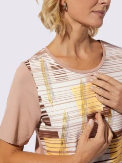 T-shirt à encolure ronde 95% viscose