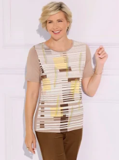 T-shirt à encolure ronde 95% viscose