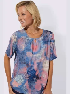 T-shirt à encolure ronde viscose
