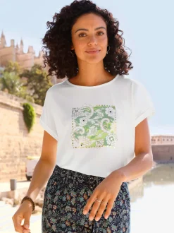 T-shirt à encolure ronde viscose (ecovero)