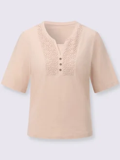 T-shirt en dentelle coton issu de l’agriculture biologique