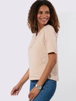 T-shirt en dentelle coton issu de l’agriculture biologique