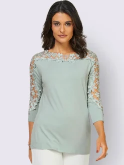 T-shirt en dentelle viscose