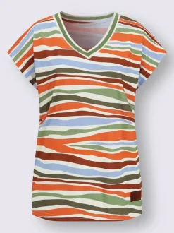 T-shirt en v pur coton