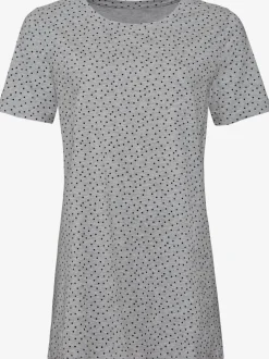 T-shirt femme long avec imprimés pois