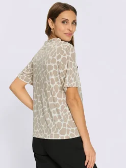 T-shirt fronces tendance à l'épaule