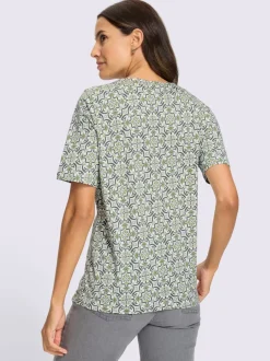 T-shirt imprimé 50% coton et 50% modal
