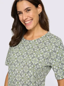 T-shirt imprimé 50% coton et 50% modal