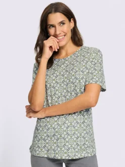 T-shirt imprimé 50% coton et 50% modal