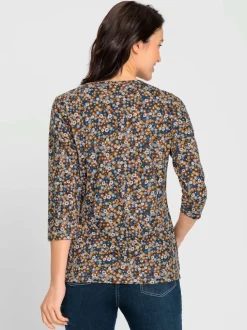 T-shirt imprimé 50% coton et 50% modal