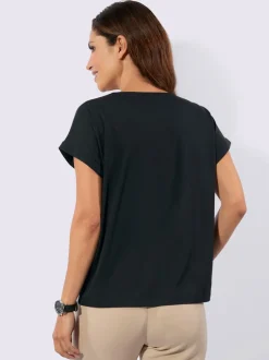 T-shirt imprimé coupe décontractée aux épaules