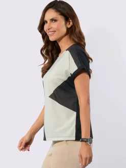 T-shirt imprimé coupe décontractée aux épaules