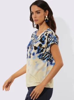 T-shirt imprimé 95% lyocell (tencel)
