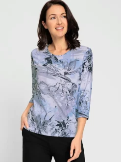 T-shirt imprimé orignal manches 3/4