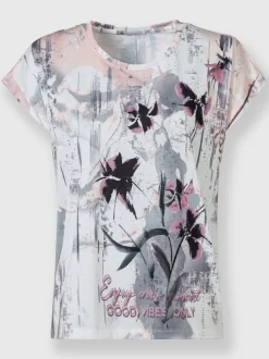 T-shirt imprimé ravissant tissu imprimé