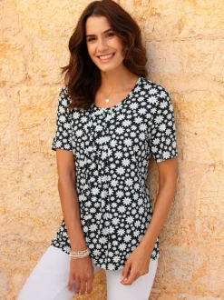 T-shirt imprimé 95% viscose (ecovero)