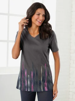 T-shirt long imprimé graphique