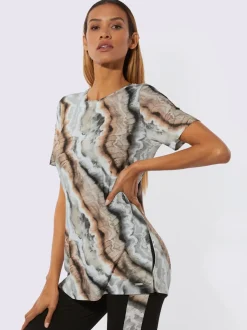 T-shirt long jersey fin