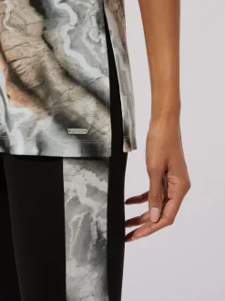 T-shirt long jersey fin