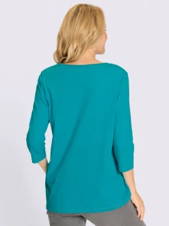 T-shirt long ourlet asymétrique