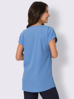 T-shirt long qualité crêpe facile à entretenir