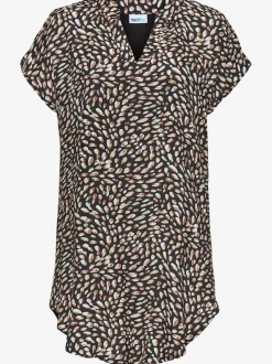 T-shirt long t-shirt à encolure en v
