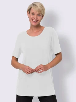 T-shirt long viscose douce et fluide