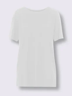 T-shirt long viscose douce et fluide