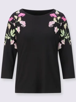 T-shirt à manches 3/4 avec viscose (ecovero)