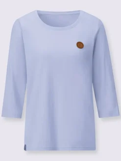 T-shirt à manches 3/4 certifié par l'exigeant label gots