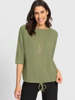 T-shirt manches chauve-souris viscose