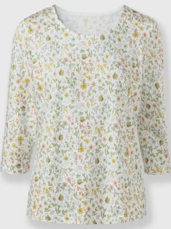 T-shirt à manches 3/4 50% coton