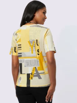T shirt à manches courtes avec imprimé graphique et lettrage