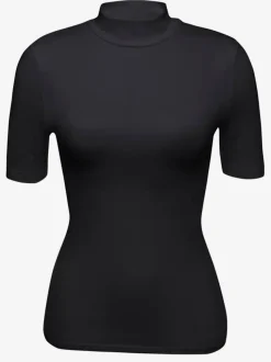T-shirt manches courtes col montant