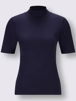 T-shirt manches courtes col montant