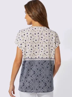 T shirt manches courtes col ronde coton trois motifs imprimés