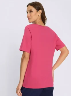 T-shirt à manches courtes 50% coton et 50% modal